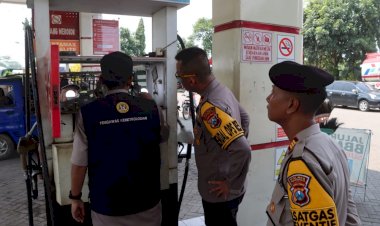 Jelang-Mudik-Lebaran-Polres-Pasuruan-Kota-Gandeng-UPTD-Metrologi-Sidak-SPBU-Antisipasi-Kecurangan